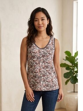 LOFT Floral Tank Top